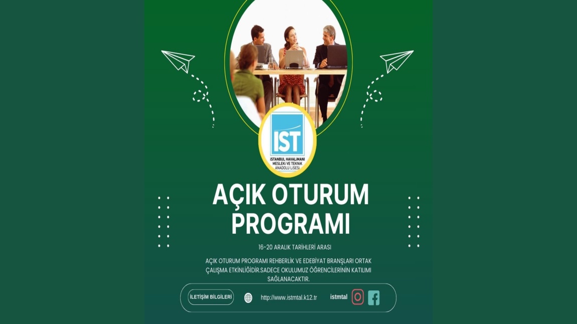 Açık Oturum Programı Başlıyor!